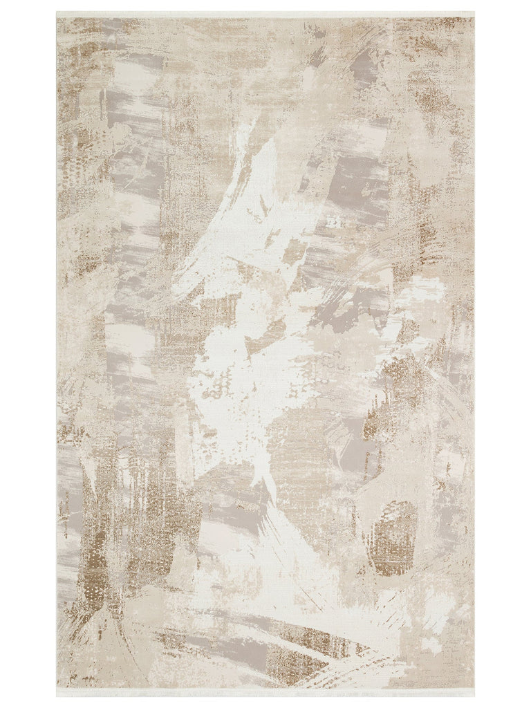 Cairo Series Extra Soft Textured, Densely Woven, Stylish Living Room Carpet with Modern Patterns 06 BEIGE GREY