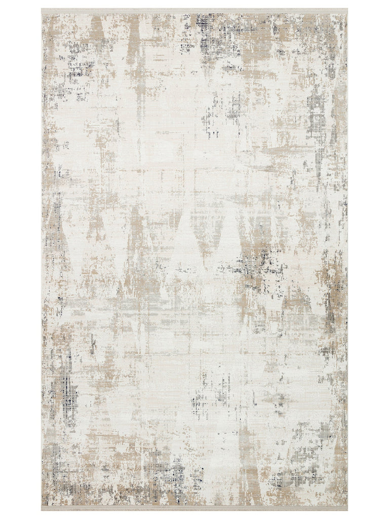Cairo Series Extra Soft Textured, Densely Woven, Stylish Living Room Carpet with Modern Patterns 07 CREAM BEIGE