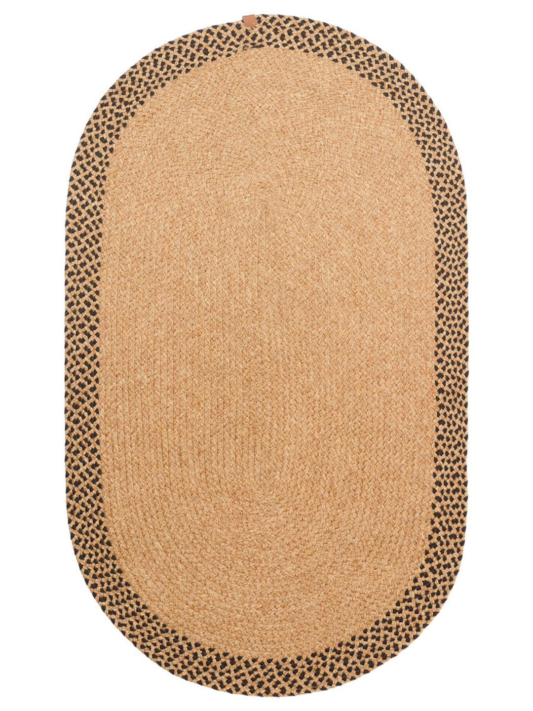Cancun Jute Cotton Blend Living Room Hallway Kitchen Cotton Straw Knitted Rug 19NATB
