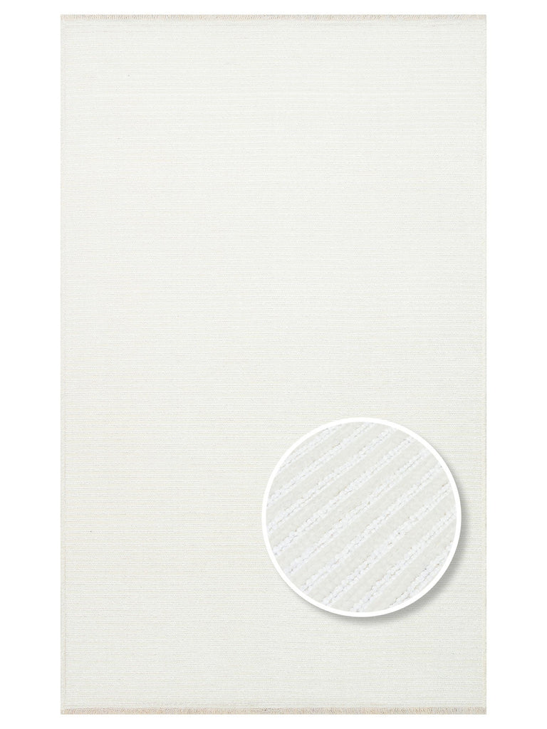 Lino Series Kitchen Living Room Hall Entrance Hallway Washable Non-Slip Based Cotton Rug PLAINCREA