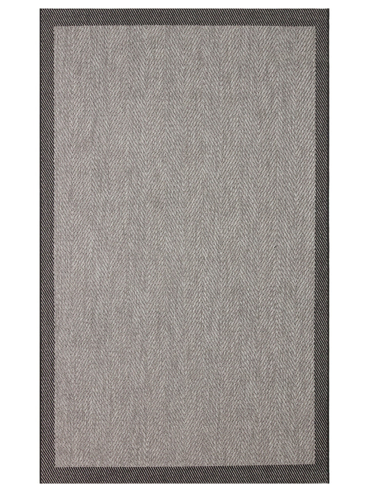 Resort Cotton Non-Slip Based Living Room Corridor Entrance Kitchen Stylish Rug 02 DARK GREY