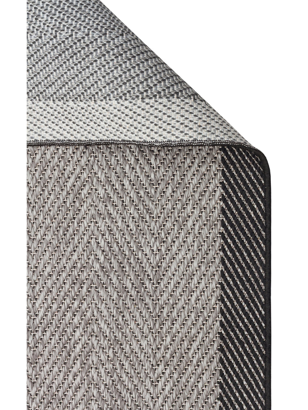 Resort Cotton Non-Slip Based Living Room Corridor Entrance Kitchen Stylish Rug 02 DARK GREY