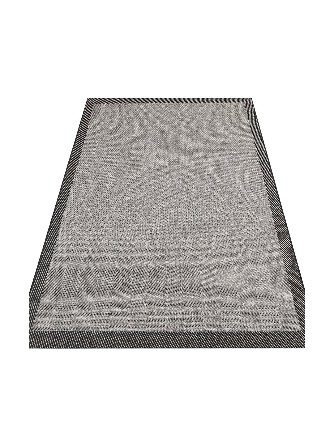 Resort Cotton Non-Slip Based Living Room Corridor Entrance Kitchen Stylish Rug 02 DARK GREY