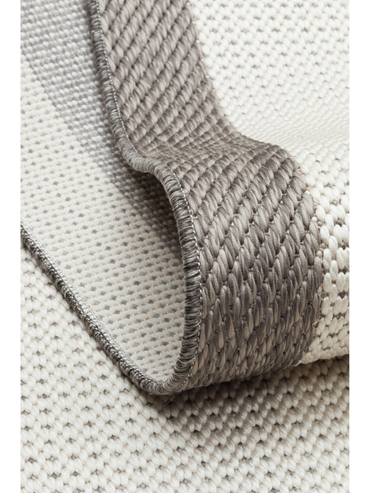 Resort Cotton Non-Slip Based Living Room Corridor Entrance Kitchen Stylish Rug 04 GREY