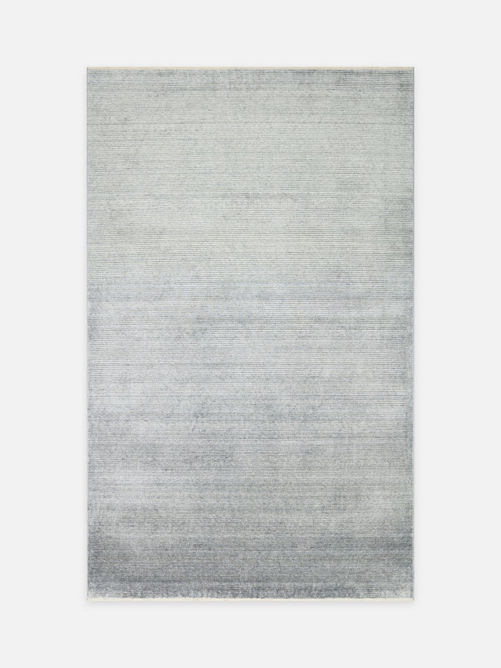 Brasilia El Emeğiyle Üretilen Modern Sade Şık TENCEL™ Özel Kara Tezgah Halısı PLAIN SKY BLUE - Carpetdocia - kusbakisi