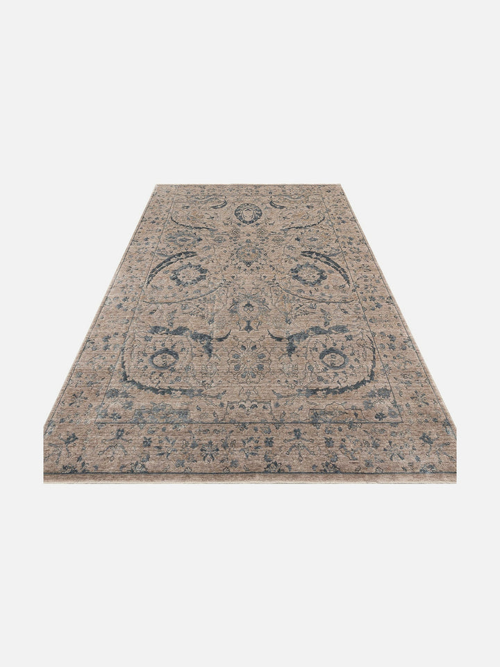 Çırağan %100 Naturel Özel Işıltılı El Emeği ile Özel Tezgahlarda Üretilen TENCEL™ Uşak Halısı 07VSKY - Carpetdocia