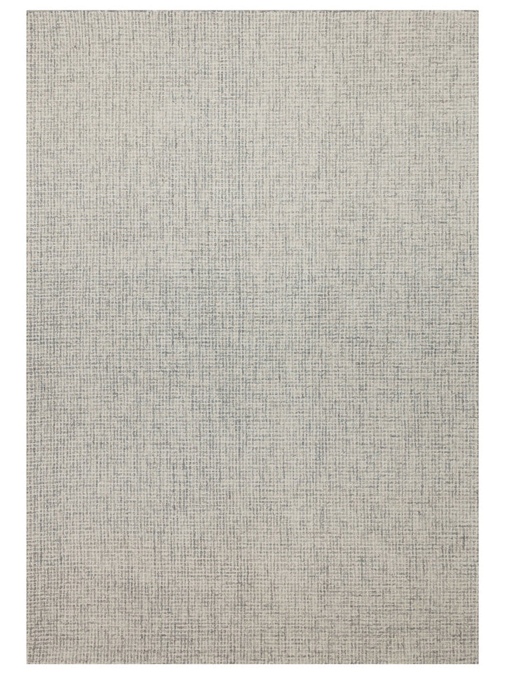 Tapis tissé à la main en mélange de laine et coton série Dublin SILVER