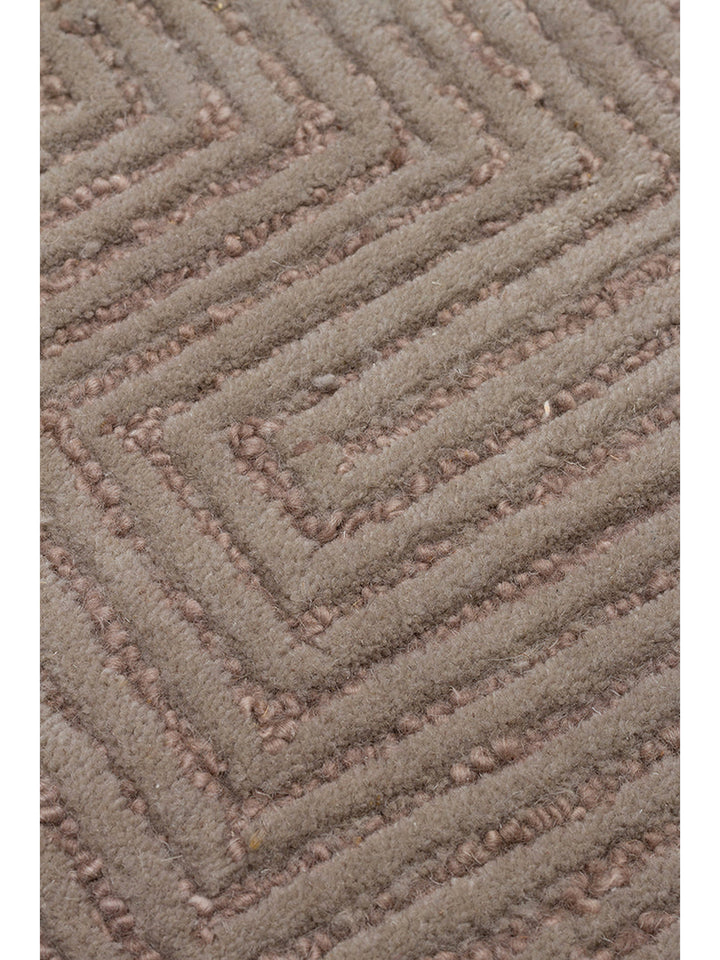 Tapis tissé à la main en mélange de laine et coton série Milano GREY