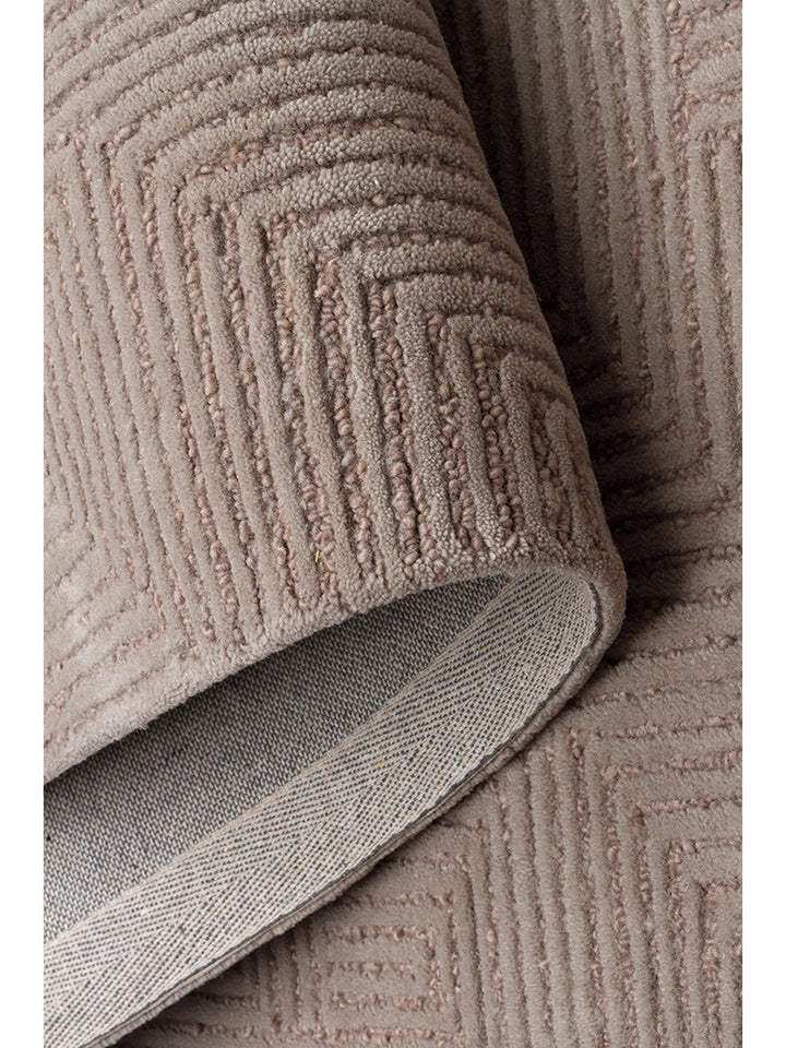 Tapis tissé à la main en mélange de laine et coton série Milano GREY