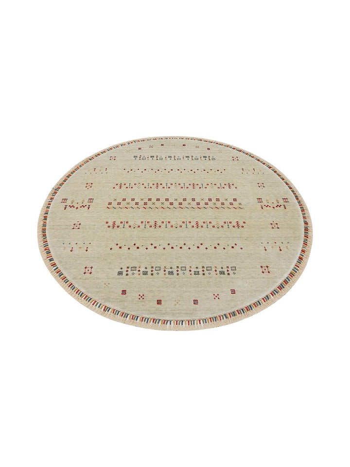 Oushak Carnaval Tappeto Moderno Uşak in TENCEL™ realizzato a mano, 100% naturale, facile da pulire, 06 BEIGE Q