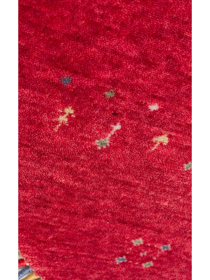 Oushak Carnaval Tappeto Moderno Uşak in TENCEL™ realizzato a mano, 100% naturale, facile da pulire, 06 RED Q