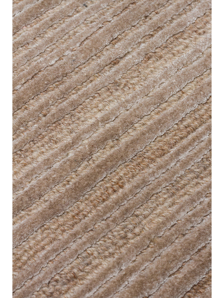 Tapis tissé à la main en mélange de laine et TENCEL™ série Palermo BEIGE
