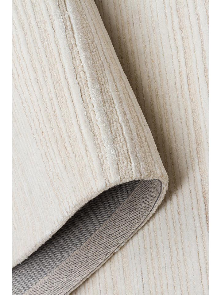 Tapis tissé à la main en mélange de laine et TENCEL™ série Palermo CREAM