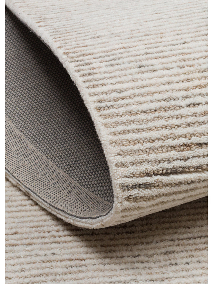 Tapis tissé à la main en mélange de laine et coton série Vienna SILVER