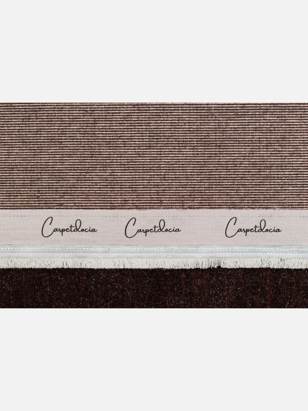 Royal %100 Yeni Zelanda Yünü El Emeği ile Üretilen Halı BROWN Carpetdocia kenar şeridi detayı