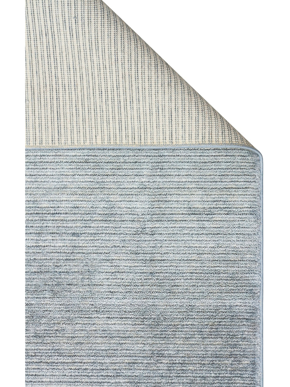 Brasilia Tensel El Emeğiyle Üretilen Modern Sade Şık Özel Kara Tezgah Halısı PLAIN SKY BLUE - Carpetdocia