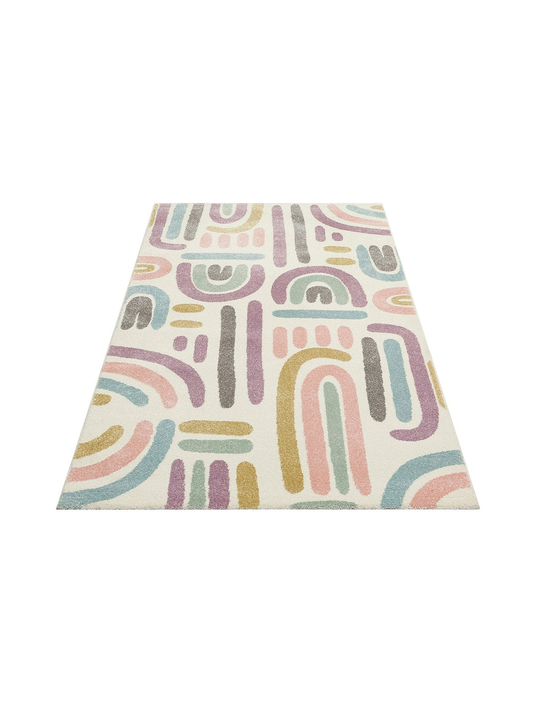 Carpetdocia Kids Eğlenceli Pastel Çocuk Halısı 20 PASTEL - Carpetdocia