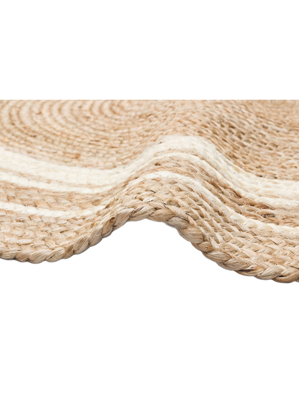 Crown Jüt %100 Naturel El Dokuma Oturma Odası Koridor Antre Mutfak Balkon Hasır Halı 01R NATWH - Carpetdocia