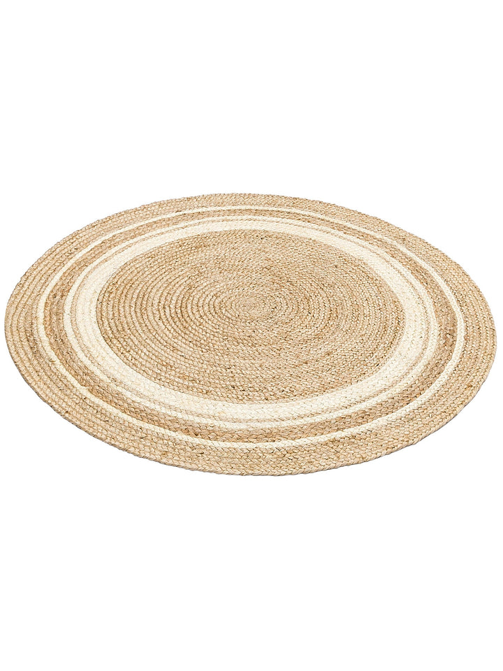 Crown Jüt %100 Naturel El Dokuma Oturma Odası Koridor Antre Mutfak Balkon Hasır Halı 01R NATWH - Carpetdocia