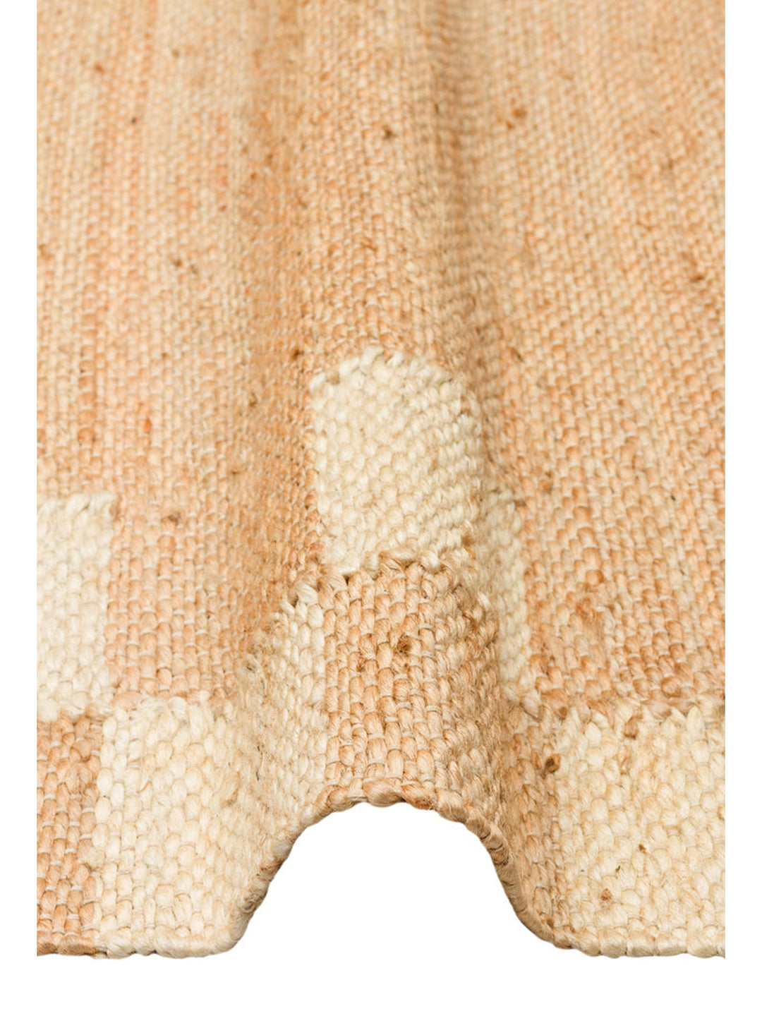 Crown Jüt %100 Naturel El Dokuma Oturma Odası Koridor Antre Mutfak Balkon Hasır Halı 13NATWHITEXW - Carpetdocia
