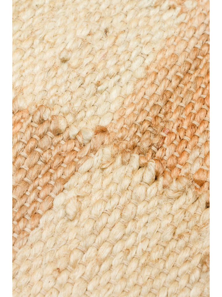 Crown Jüt %100 Naturel El Dokuma Oturma Odası Koridor Antre Mutfak Balkon Hasır Halı 13NATWHITEXW - Carpetdocia