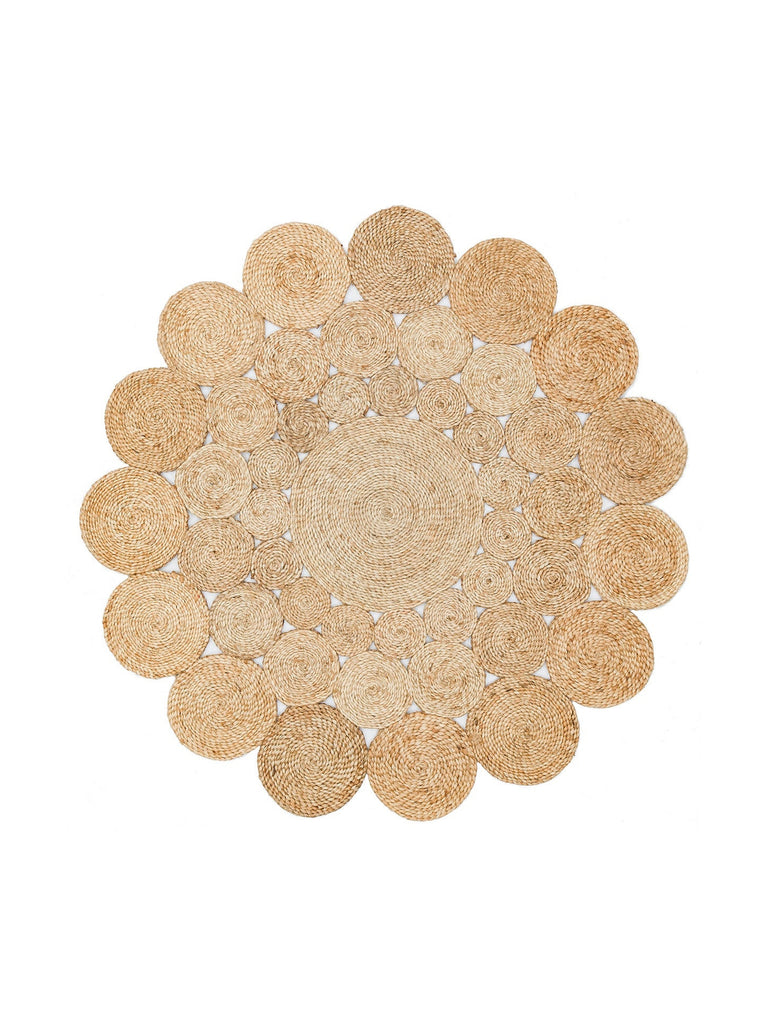 Only Jute Round and Oval 100% Natural Living Room Entrance Kitchen Balcony Hand Woven Carpet CA111NATXW