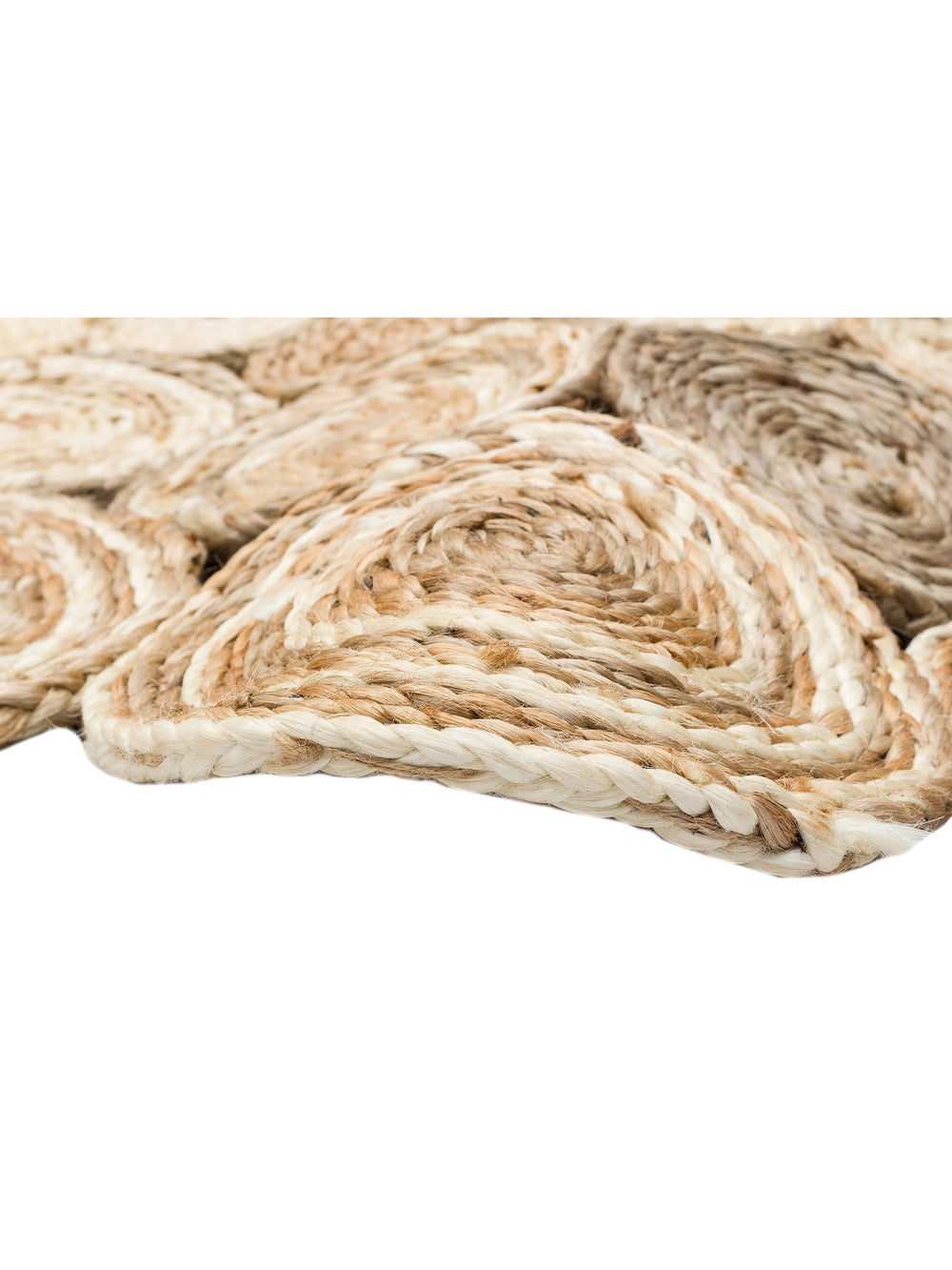 Only Jüt Yuvarlak ve Oval %100 Naturel Oturma Odası Antre Mutfak Balkon El Dokuma Halı CA111WHMLXW - Carpetdocia