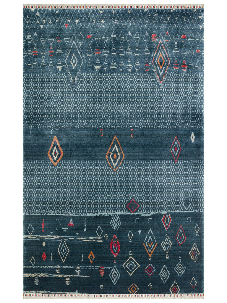 Oushak Carnaval 100% Natural Easy to Clean Handmade Tencel Modern Uşak Carpet 15NVYML