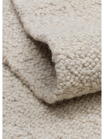 Tappeto tessuto a mano in misto lana, poliestere e cotone della serie Agra SILVER
