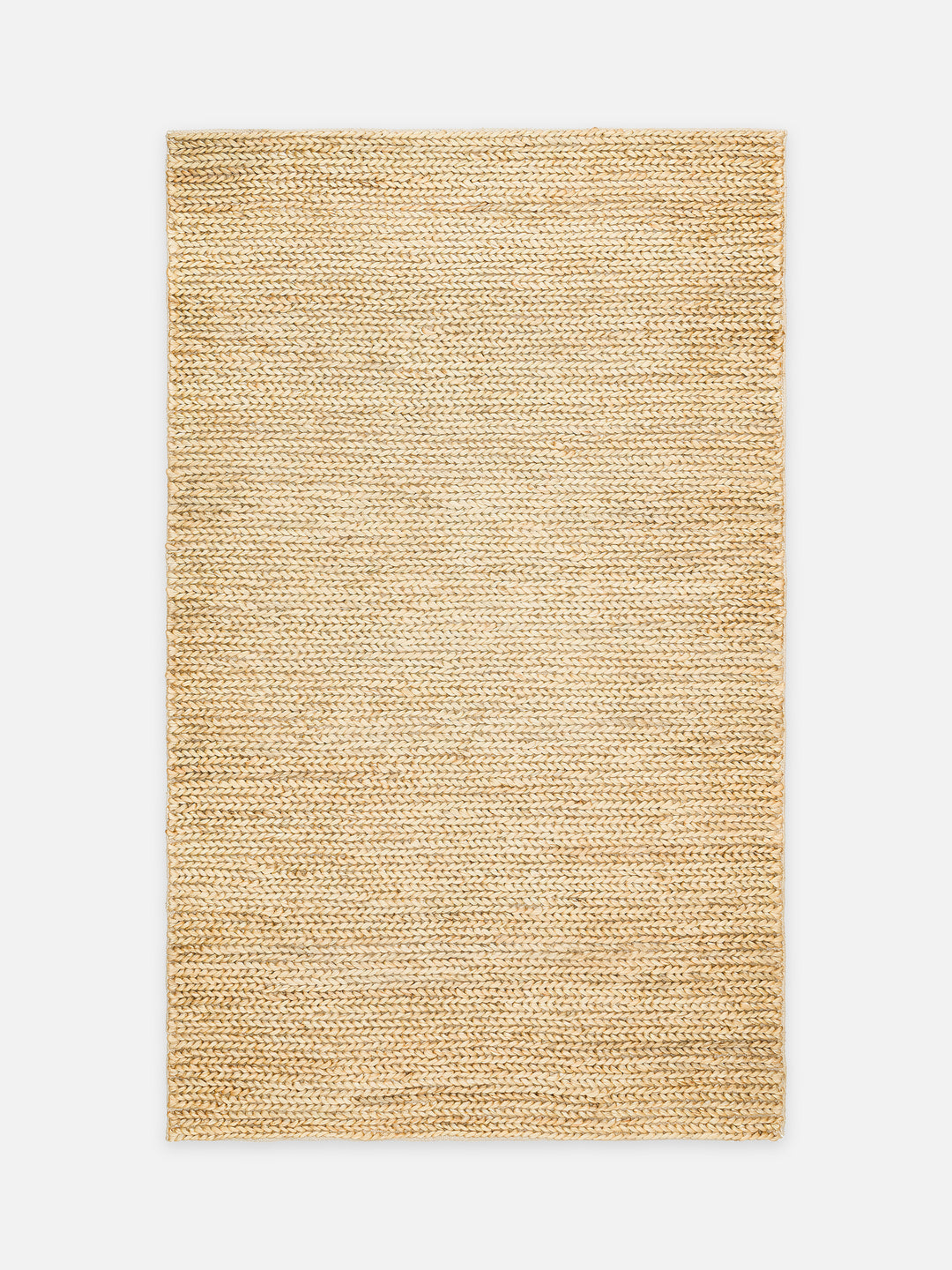 Baccarat handgewebter Jute-Bastteppich – Creme