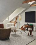 Bern Serie Handgeknüpfter gewebter Teppich für Wohnzimmer, Wohnraum, Schlafzimmer SILVER