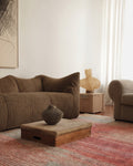 Tappeto artigianale a telaio nero della serie Burj, realizzato al 100% in TENCEL™ naturale 03 MULTY