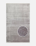 Tappeto Uşak TENCEL™ 08GREY Çırağan, 100% Naturale, Brillante, Fatto a Mano su Telai Speciali