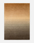 Donatella Series 100% New Zealand Wool Handwoven Gradient Living Room Carpet ASH BROWN