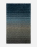 Donatella Series 100% New Zealand Wool Handwoven Gradient Living Room Carpet NAVY GREY