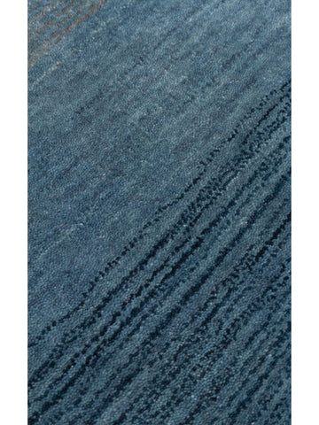 Donatella Serisi %100 Yeni Zelanda Yünü El Dokuma Gradyan Salon Oturma Odası Halı NAVY GREY - Carpetdocia
