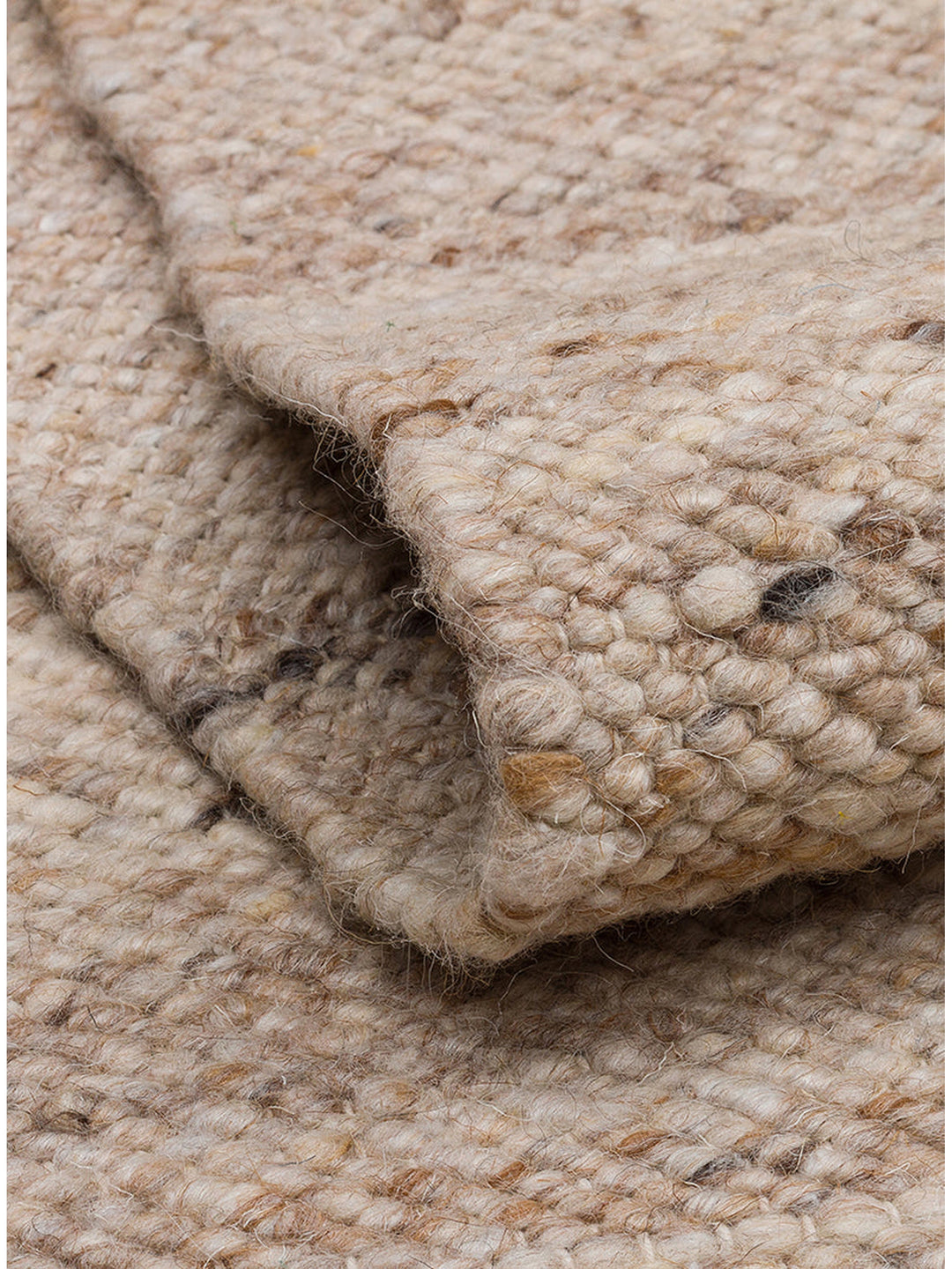 Jakarta Series Wool Polyester and Cotton Blend Handwoven Rug BEIGE