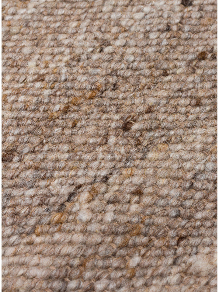 Jakarta Series Wool Polyester and Cotton Blend Handwoven Rug DARK STONE