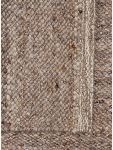 Tappeto tessuto a mano in misto lana, poliestere e cotone della serie Jakarta DARK STONE