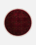Kabil Afghan Pattern Handcrafted on Special Looms TENCEL™ Uşak Carpet 960 RED Q