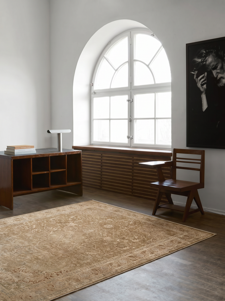 Golden Series Soft Textured Vintage-Inspired Dense Woven Living Room Rug 02 BRONZE