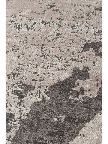 Tappeto Monza Art 02 CREAM GREY Q, Motivo Geometrico, Alta Qualità, Tessitura Fitta, Lucido, Moderno per Salotto
