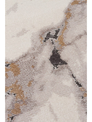 Tappeto Monza Art 12 CREAM GREY, Motivo Geometrico, Alta Qualità, Tessitura Fitta, Lucido, Moderno per Salotto