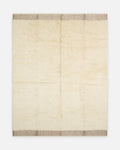 Tapis à poils longs Morocco 100 % laine, fabriqué à la main, IVOIRE GRIS