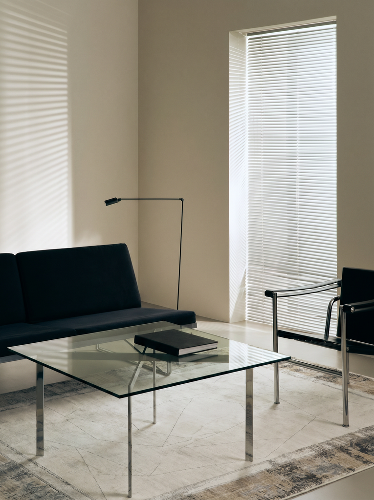 Tappeto da salotto lucido a tessitura fitta di alta qualità con motivo moderno della serie Mumbai 03 CREMA ANTRACITE