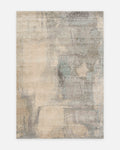 Florence Series Wool and Bamboo Silk Handwoven Rug NICKEL GREY
