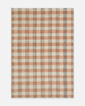 Kilim Oasis 100 % laine, fabriqué à la main, CORAL CHECK