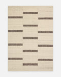 Kilim Oasis 100 % laine, fabriqué à la main, IVOIRE ESPRESSO