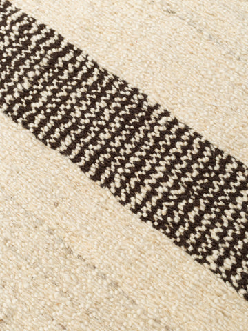 Oasis %100 Yün El Emeği ile Üretilen Kilim IVORY ESPRESSO doku detayı