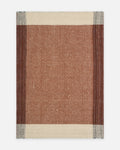 Kilim Oasis 100 % laine, fabriqué à la main, ROUILLE